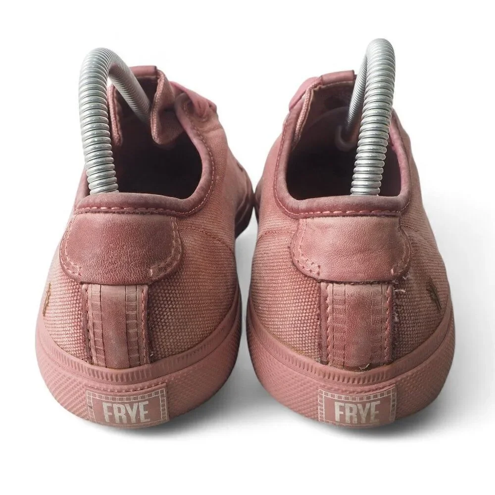 Frye Gia Washed Canvas Casual‎ Sneakers Blush Pink 3470246-DSR Women's 9M